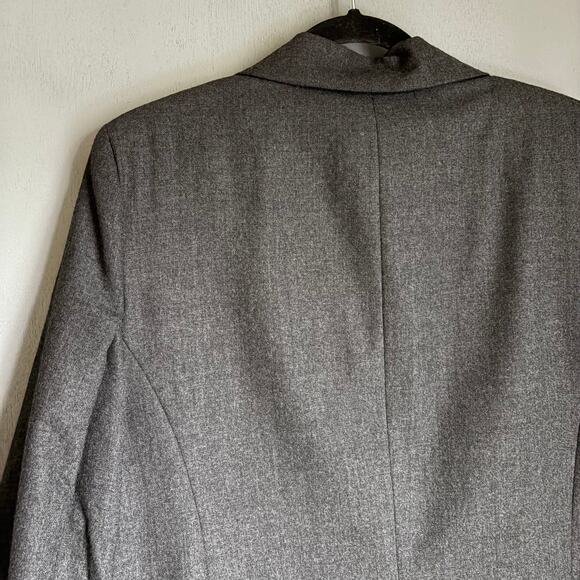 Vintage NEIMAN MARCUS Women's 22W Dark Grey Wool Blazer Classic Plus Career - Picture 7 of 10